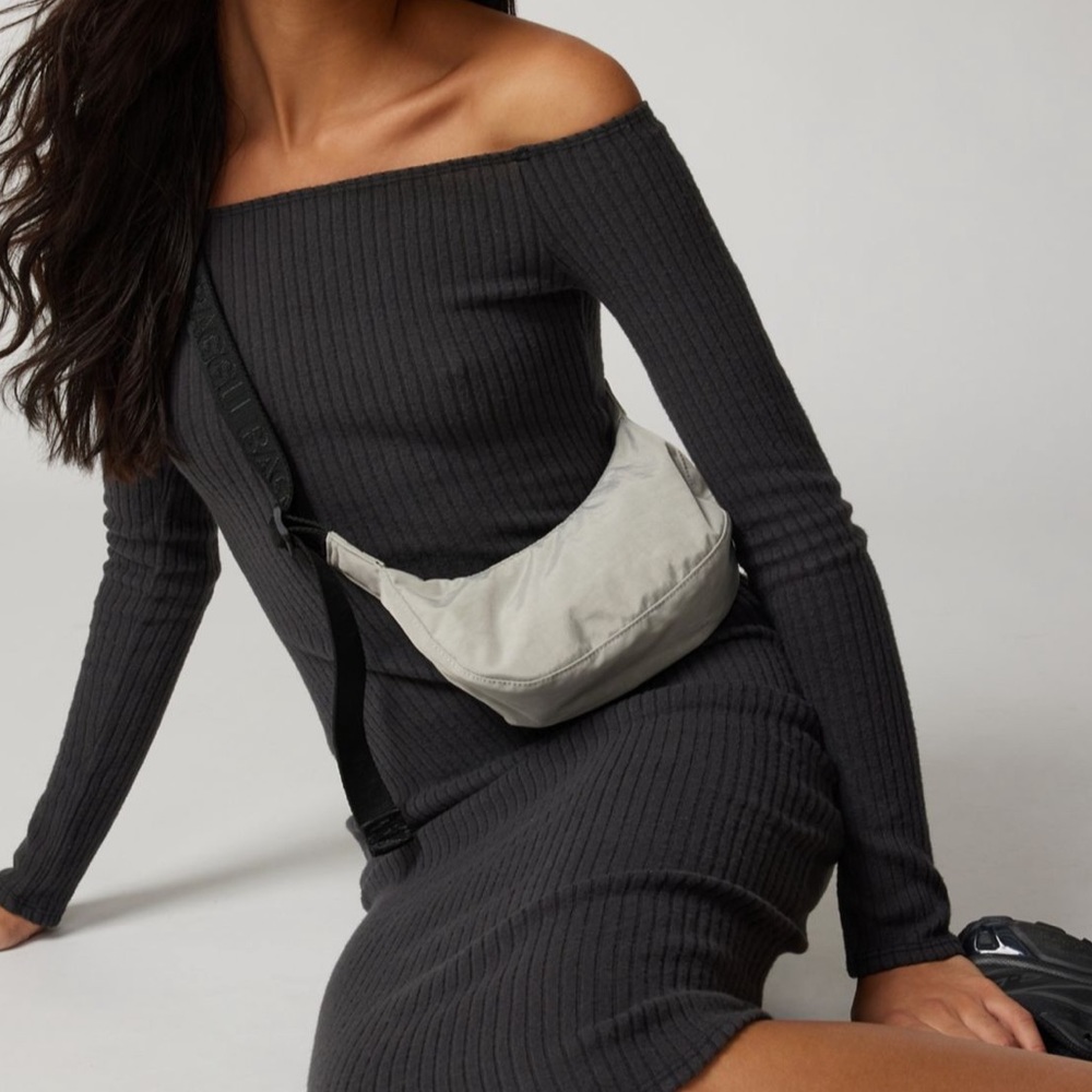 Baggu grey mini crescent  🩶